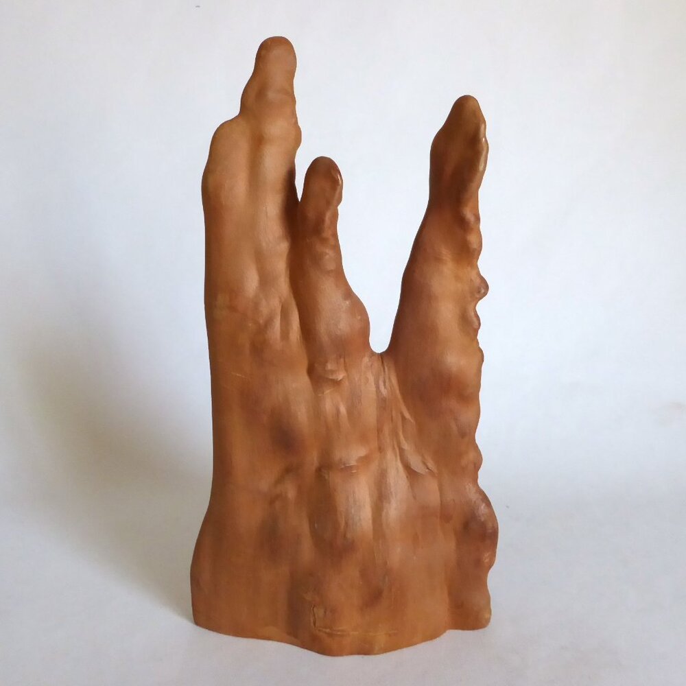 VINTAGE 12” NATURAL CYRESS KNEE WOOD ART SCULPTURE DECORATION